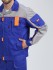 Костюм Союз-Профессионал-1 CH (тк.Смесовая,240) брюки, васильковый/св.серый/оранжевый