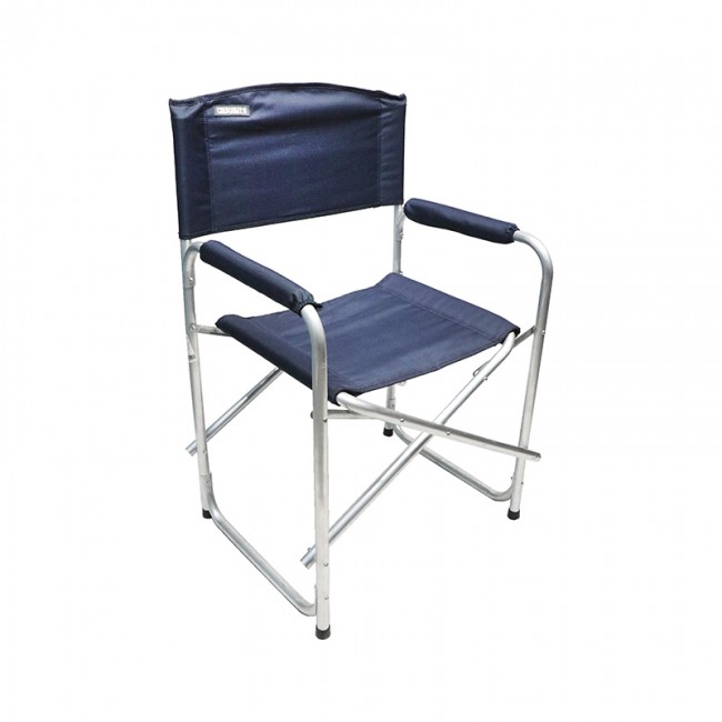 Кресло складное "СЛЕДОПЫТ" 585х450х825 мм, алюминий, синий
