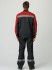 Костюм Нембус-1 СОП (тк.52% полиэфир / 48% хлопок,220 гр.) брюки, т.серый/красный