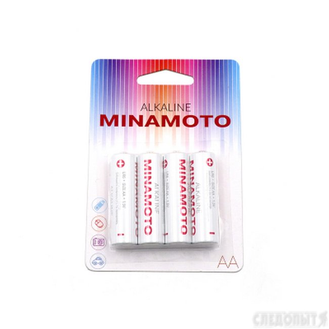 Батарейка MINAMOTO LR6 Alkaline/4/192/